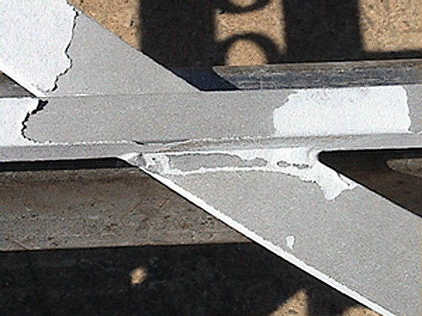 galvanized steel Blasting Damage