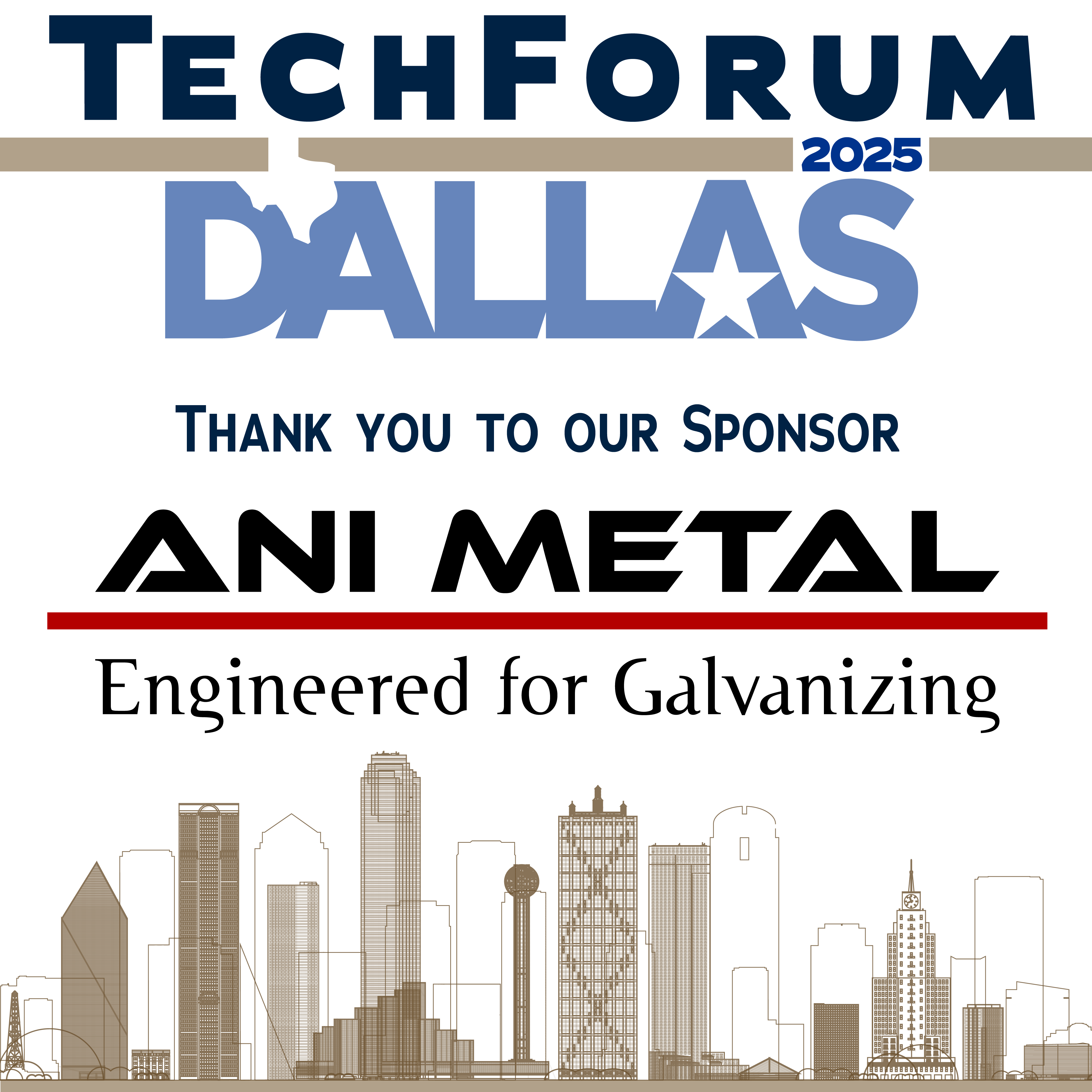 Zinc Sponsor TechForum 2025 - Ani Metal