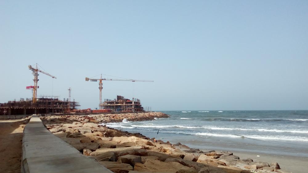 Coast of Karachi construction