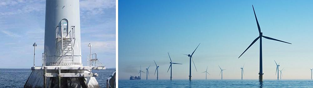 Metalized wind turbines