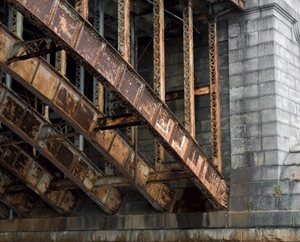 corroded bridge