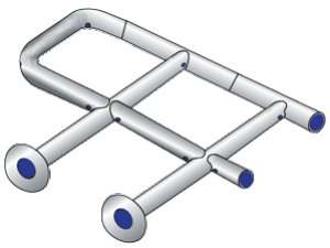 External vent holes should be visible on the outside of pipe assembly