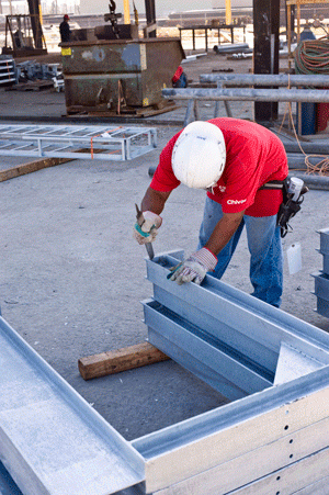 inspecting galvanized steel