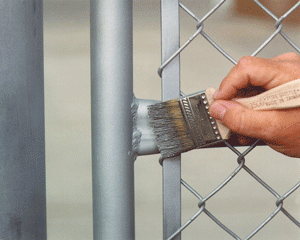 Zinc rich paint application