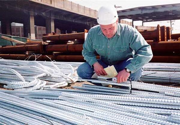 Visual inspection of galvanized Rebar