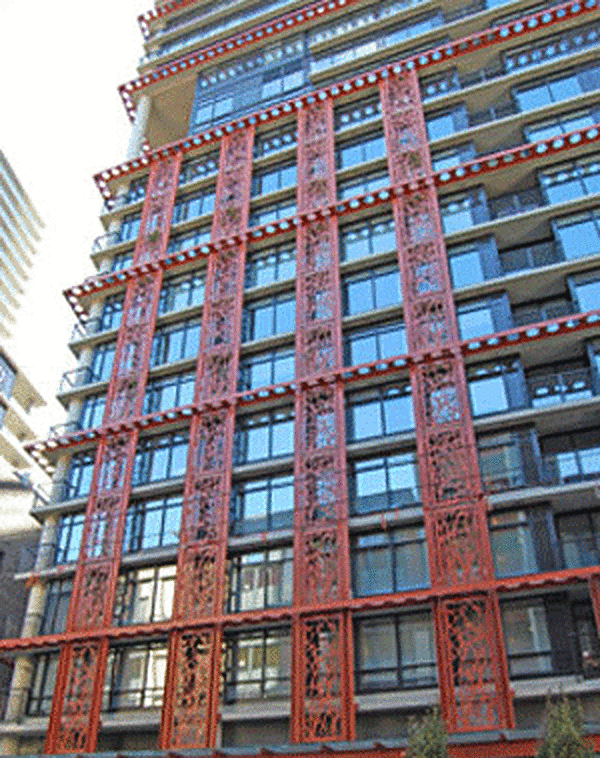 Woodwards building duplex coating