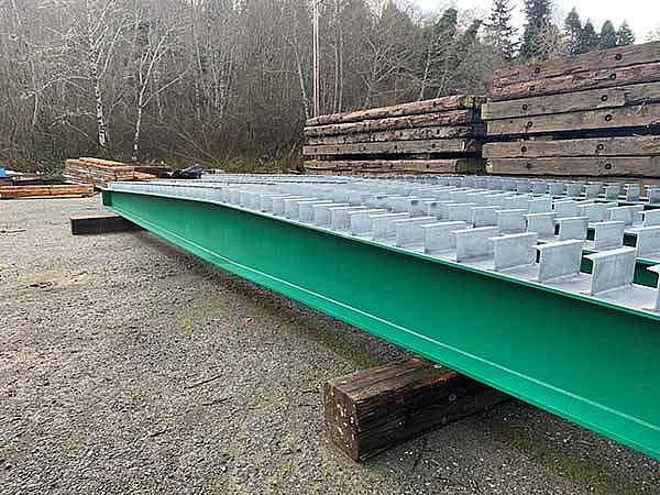 Painted panther creek bridge girders 600w