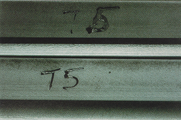 galvanized steel Surface Contaminant (rejectable)